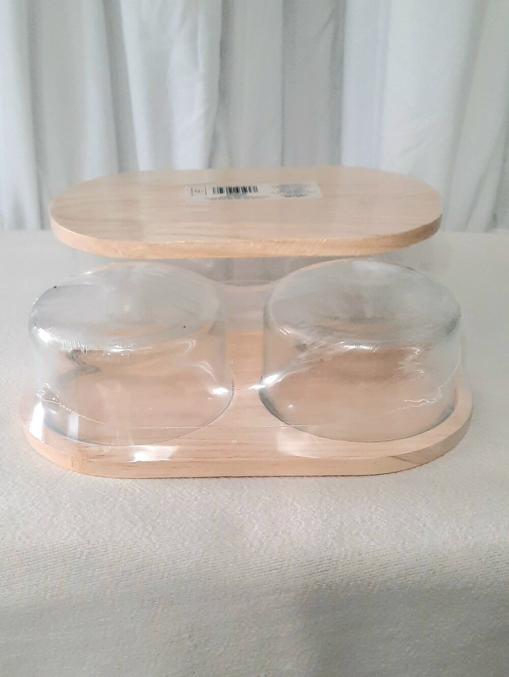 Cloche Tray Set Lot Of 2 Sets